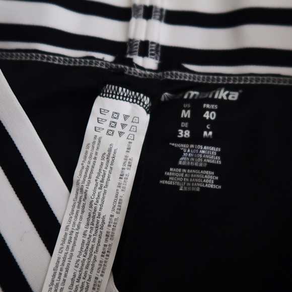 Marika | NWOT* Black Striped Leggings - Picture 4 of 4